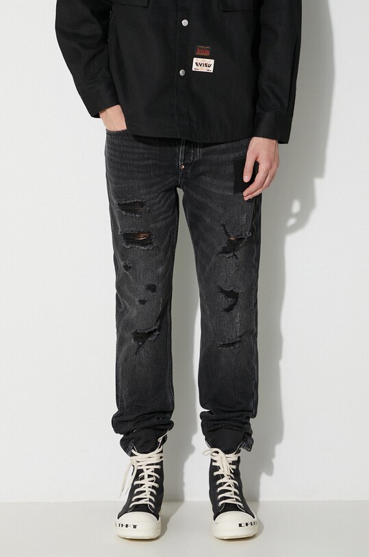 Evisu jeansy Camuflage Brushstroke Daicock czarny 2EAHTM3JE890317CS