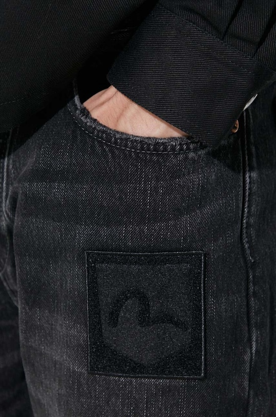 Džíny Evisu Camuflage Brushstroke Daicock 2EAHTM3JE890317CS černá