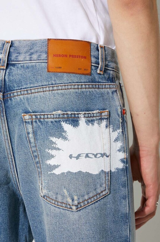 Τζιν παντελόνι Heron Preston Hp Pattern Reg Denim 5 Pckts HMYA011F23DEN0014501