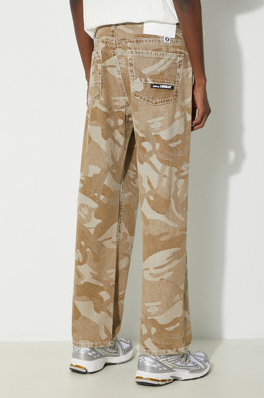 Oblečenie Rifle AAPE Denim Jeans AJNA608 béžová