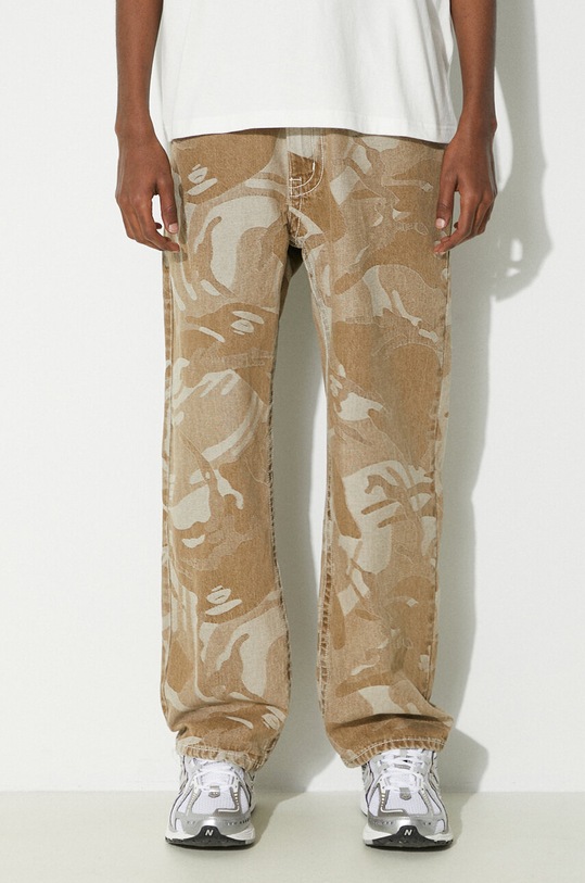 Rifle AAPE Denim Jeans béžová AJNA608