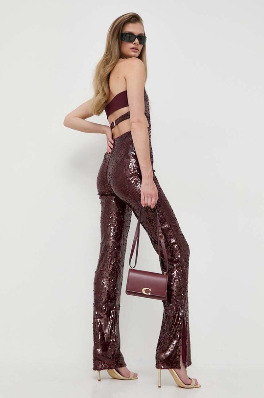 Overal Patrizia Pepe s elastanom burgundské 8T0024.A299