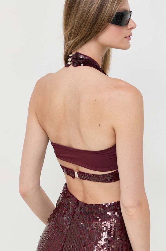 Overal Patrizia Pepe 8T0024.A299 burgundské