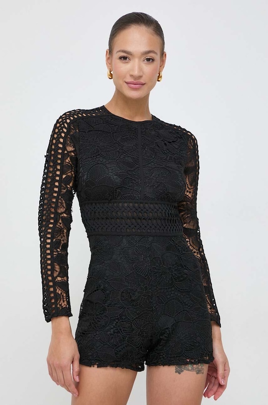 Overal Morgan čipka čierna SHACK.NOIR