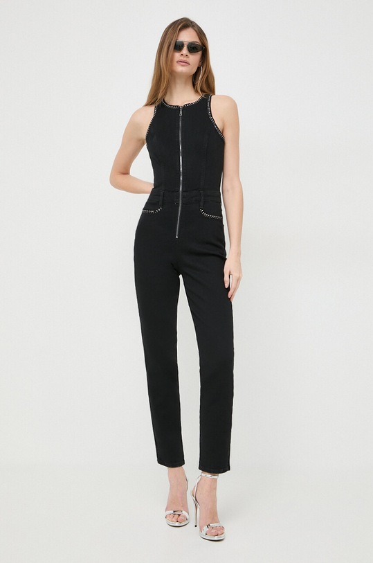 Guess kombinezon jeansowy CONCHITA z elastanem czarny W4RD91.D4PZ1