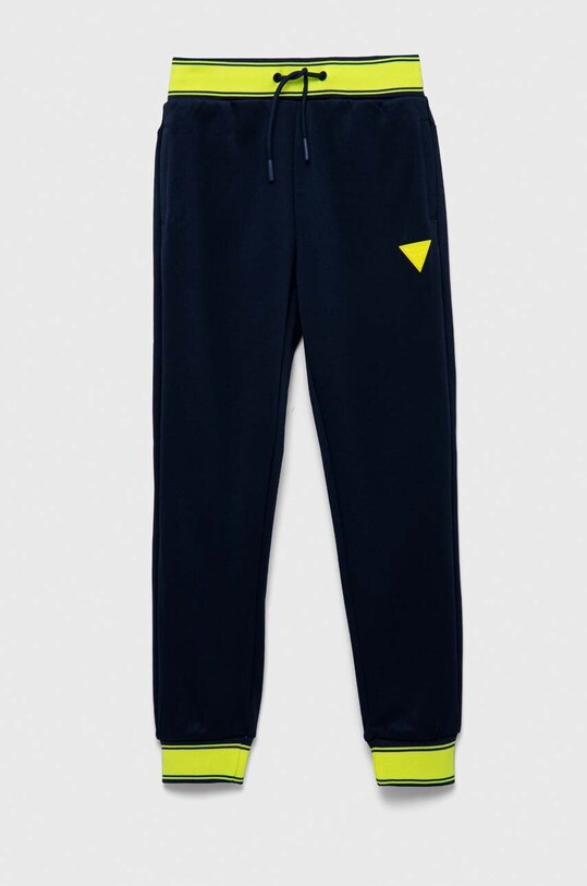 Dětské tepláky Guess pletenina námořnická modř L3YQ19.FL04Q.9BYX
