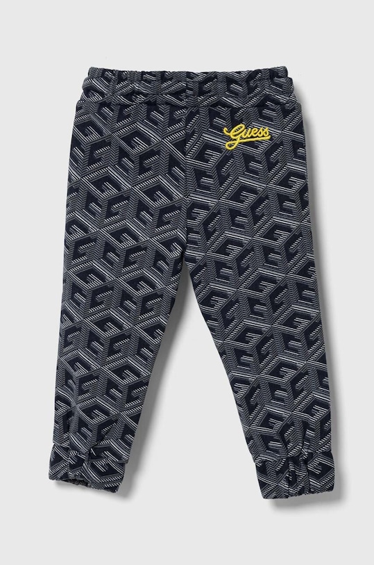 Detské bavlnené tepláky Guess N3YQ17.KA6R3.9BYX tmavomodrá AW23