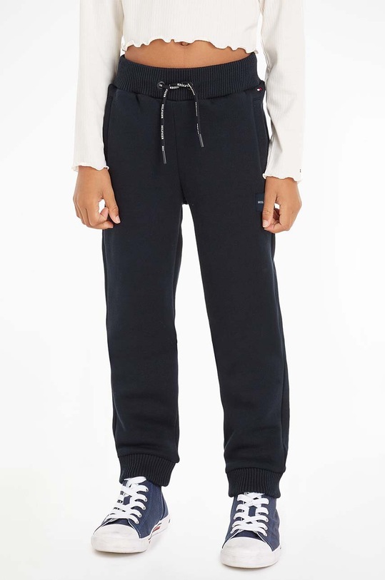 Детские спортивные штаны Tommy Hilfiger трикотаж тёмно-синий KB0KB08278.74.122.9BYX