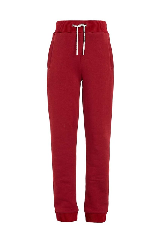 Tommy Hilfiger spodnie dresowe dziecięce KB0KB08278.74.122.9BYX bordowy AW23
