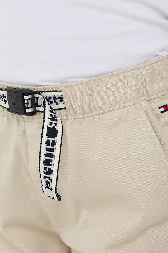 Dětské kalhoty Tommy Hilfiger KB0KB08280.128.176.9BYX béžová