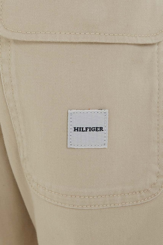 Dětské kalhoty Tommy Hilfiger béžová KB0KB08280.128.176.9BYX