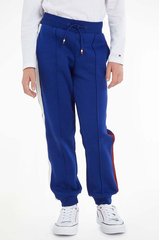 Παιδικό φούτερ Tommy Hilfiger πλεκτό ύφασμα σκούρο μπλε KB0KB08404.128.176.9BYX