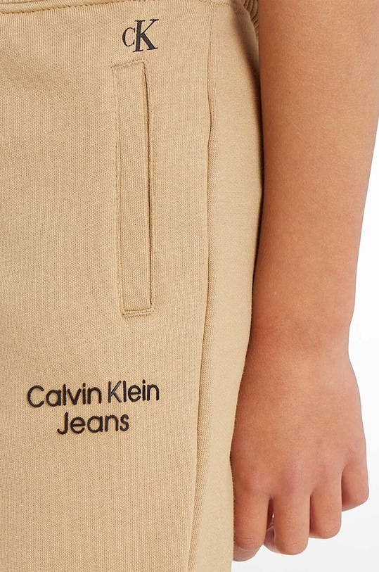 Παιδικό φούτερ Calvin Klein Jeans IB0IB01282.9BYX μπεζ