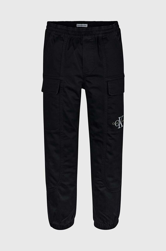 Calvin Klein Jeans spodnie dziecięce IB0IB01675.9BYX czarny AW23