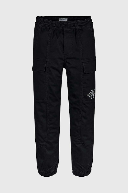 Calvin Klein Jeans spodnie dziecięce IB0IB01675.9BYX czarny AW23