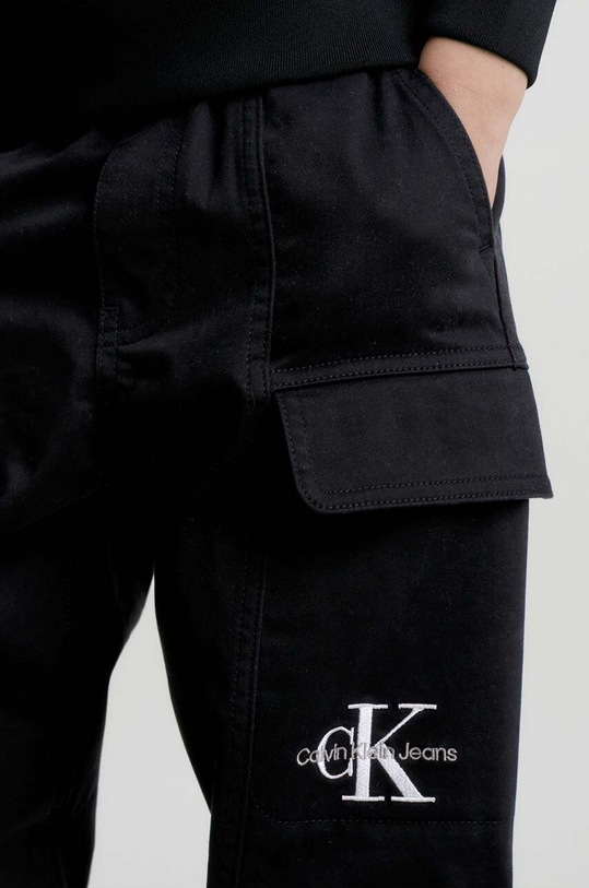 Calvin Klein Jeans spodnie dziecięce IB0IB01675.9BYX czarny