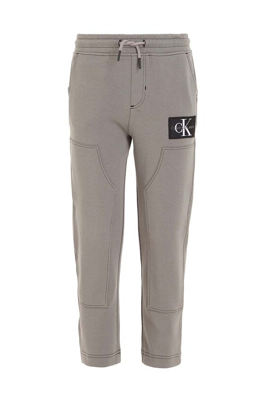 Calvin Klein Jeans spodnie dresowe dziecięce IB0IB01769.9BYX szary AW23