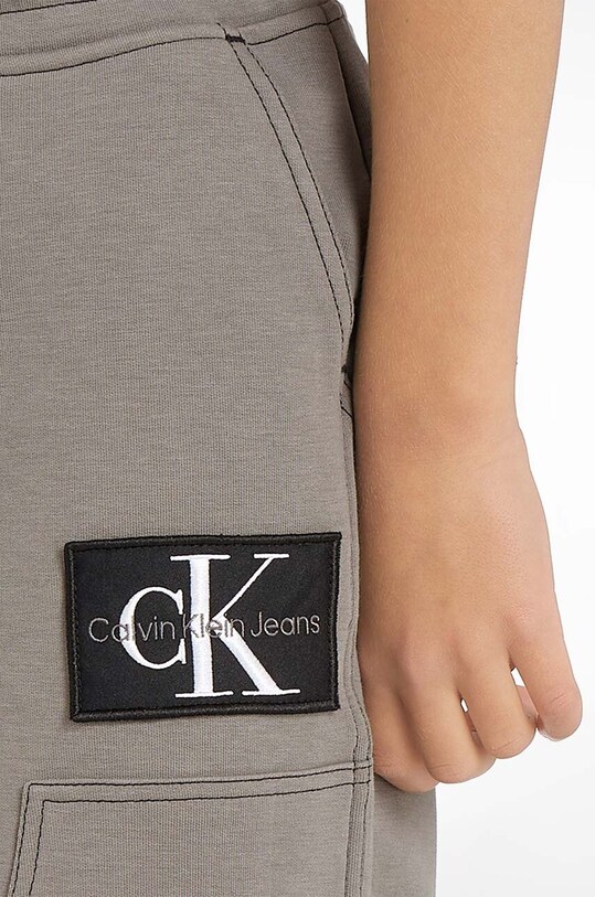 Calvin Klein Jeans spodnie dresowe dziecięce IB0IB01769.9BYX szary