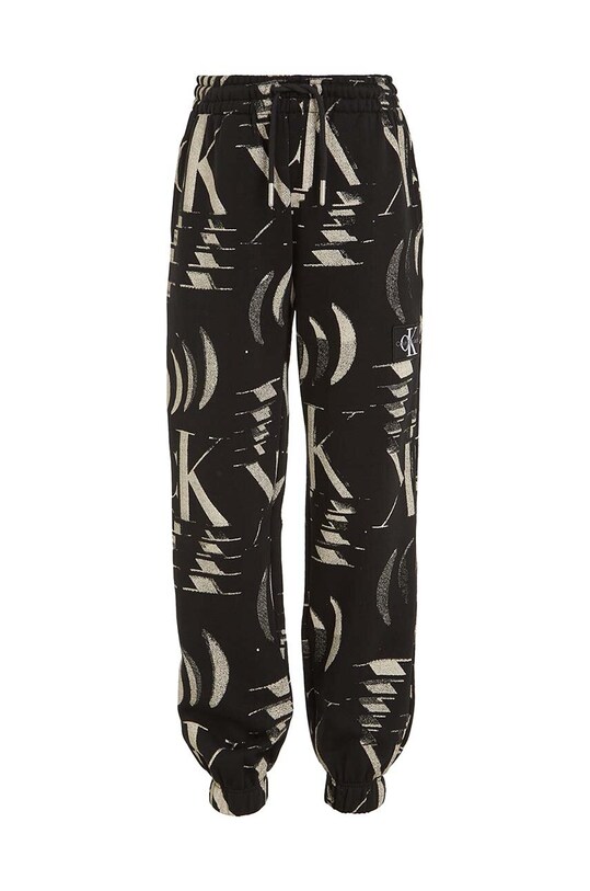 Dětské bavlněné tepláky Calvin Klein Jeans IB0IB01894.9BYX černá AW23