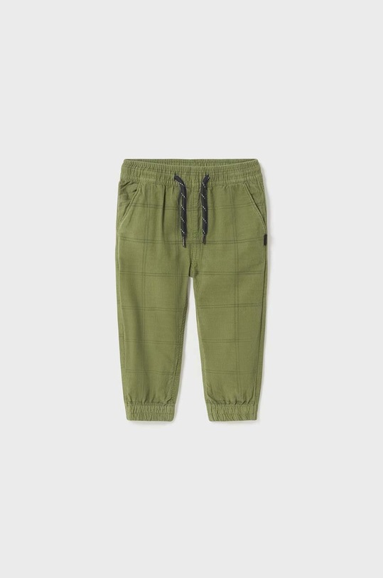 Mayoral pantaloni din bumbac pentru bebeluși bumbac verde 2536.3E.Baby.9BYX