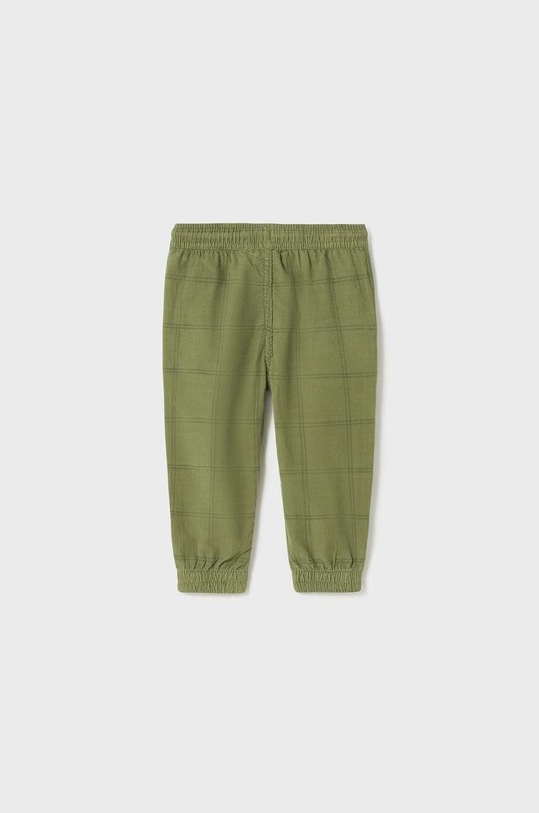 Mayoral pantaloni din bumbac pentru bebeluși 2536.3E.Baby.9BYX verde AW23