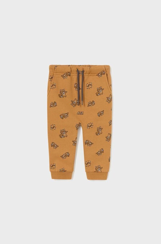 Mayoral pantaloni de trening pentru bebeluși tricotaj bej 2538.3F.Baby.9BYX