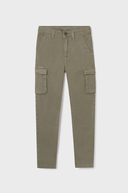 Mayoral pantaloni copii cargo slim panza verde 7523.7E.Junior.9BYX