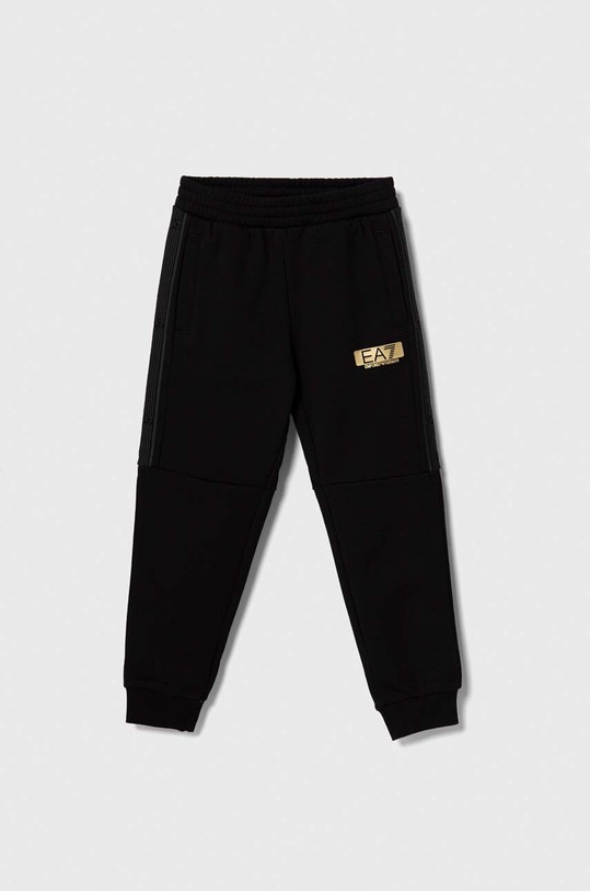 EA7 Emporio Armani gyerek melegítőnadrág nyomtatásos fekete 6RBP56.BJEXZ