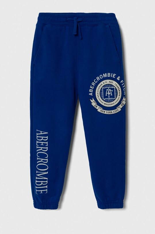 Abercrombie & Fitch pantaloni de trening pentru copii tricotaj albastru KI234.3015