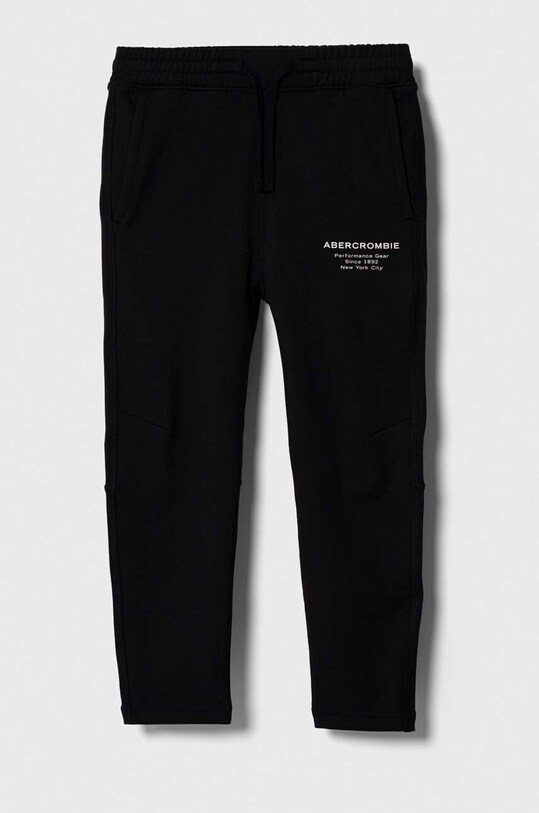Abercrombie & Fitch pantaloni de trening pentru copii tricotaj negru KI234.3025