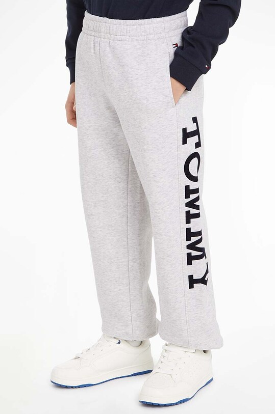 Tommy Hilfiger spodnie dresowe dziecięce dzianina szary KB0KB08631.104.122.9BYX