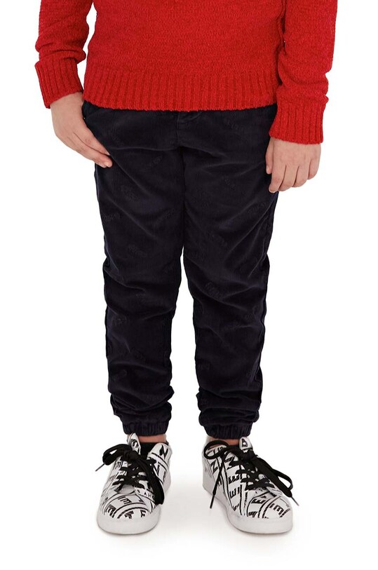 Guess pantaloni din catifea pentru copii L3BB04.WFPPA.9BYX bleumarin