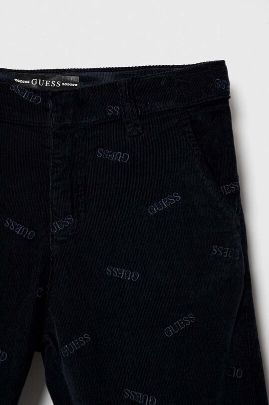 Guess pantaloni din catifea pentru copii bleumarin L3BB04.WFPPA.9BYX