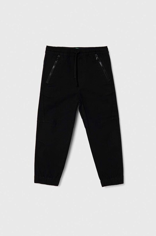 United Colors of Benetton spodnie dziecięce z elastanem czarny 45BCCF02H.G.SEASONAL
