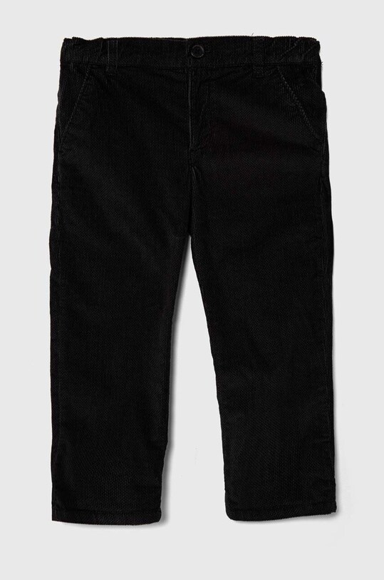Παιδικό παντελόνι United Colors of Benetton με ελαστάν μαύρο 4OIHGF01G.P.SEASONAL
