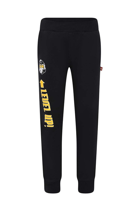 Lego spodnie dresowe bawełniane dziecięce nadruk czarny 12010920