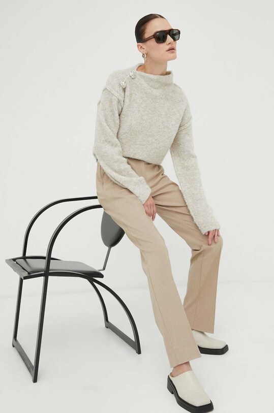 Штани Bruuns Bazaar BBW3452 бежевий AW23