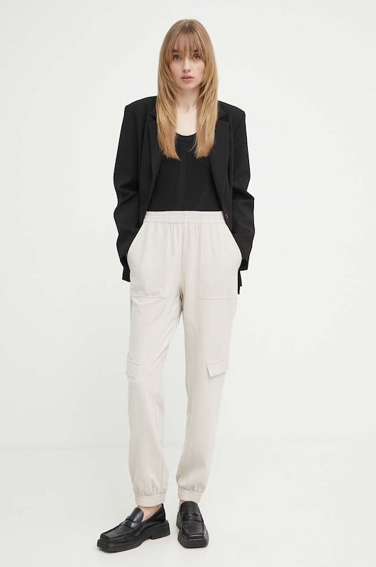 Bruuns Bazaar pantaloni Brassica Cilla BBW3556 bej SS24