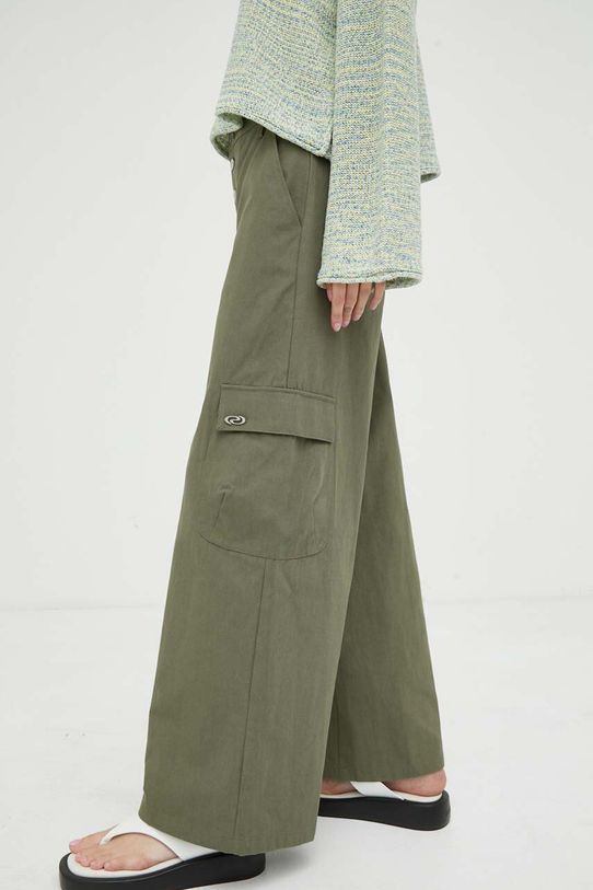 Résumé pantaloni de bumbac bumbac verde 18131004