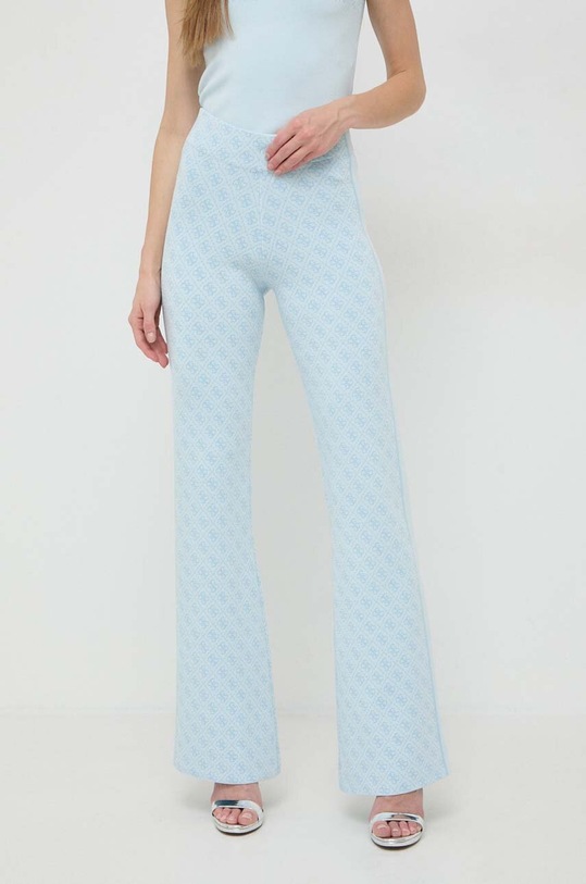 Παντελόνι Guess εμπριμέ μπλε W3YB38.Z37K0