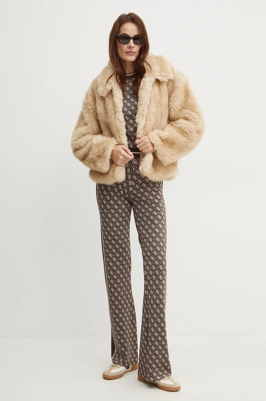 Guess spodnie W3YB38.Z37K0 brązowy AW24