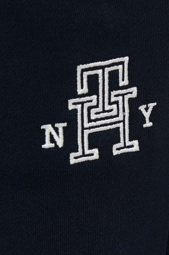 Βαμβακερό παντελόνι Tommy Hilfiger σκούρο μπλε WW0WW40083