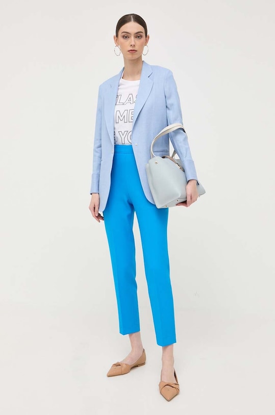 Παντελόνι BOSS με ελαστάν μπλε 50495683