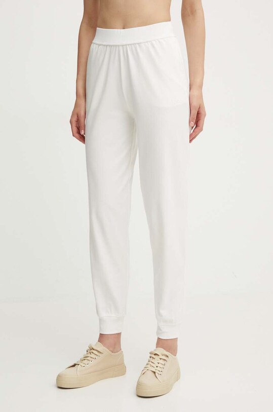 HUGO pantaloni de lounge tricotaj bej 50490578