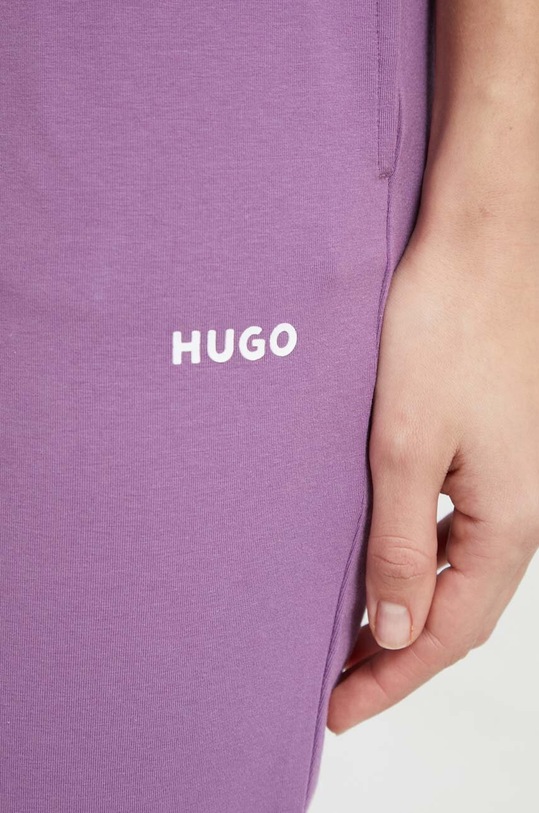 Kalhoty HUGO fialová 50490578