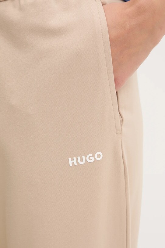 HUGO nadrág otthoni viseletre bézs 50490578
