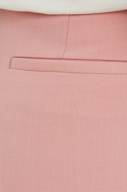 Îmbrăcăminte PS Paul Smith pantaloni de lana W2R.207T.L30408 roz