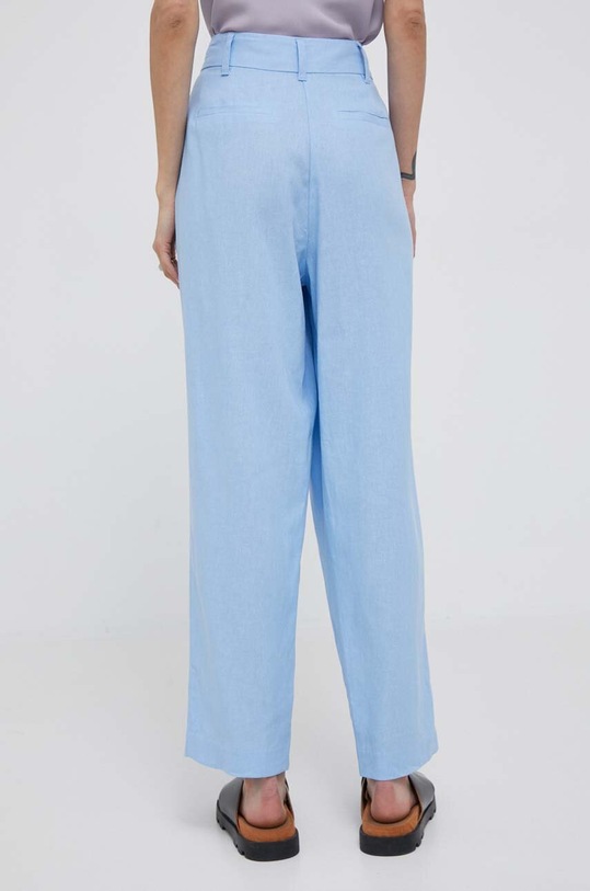 Ρούχα Λινό παντελόνι DKNY P3DKCR52 μπλε