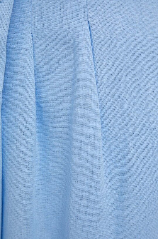 Dkny spodnie lniane niebieski P3DKCR52