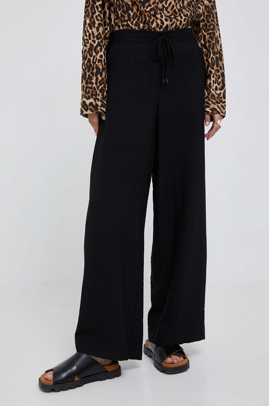 Dkny spodnie tkanina czarny P3DKTN57